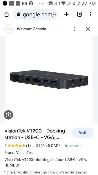 vision Tek VT 200  MacBook M1 , M2 docking station 0