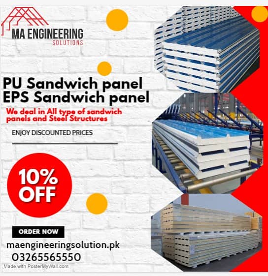 EPS Sandwich Panel PU sandwich & pir sandwich panel 5