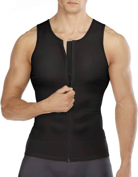 Zipper body Shaper for men Slimming Vest 2