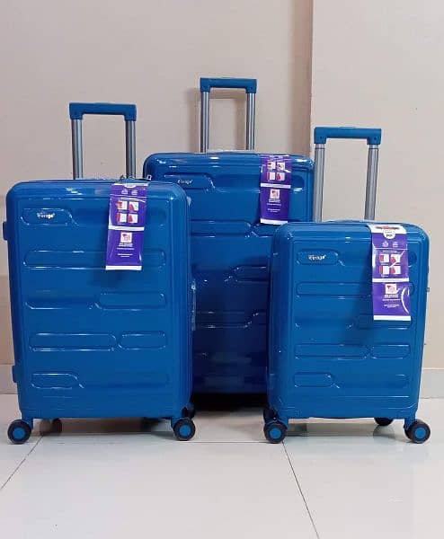 Travel Bags - Suitcase - Attachi - Fibers Bags - Safri Bags- 20+24+28) 11