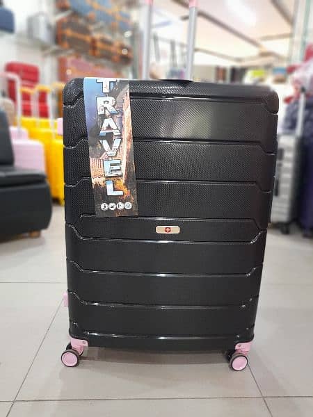 Travel Bags - Suitcase - Attachi - Fibers Bags - Safri Bags- 20+24+28) 12