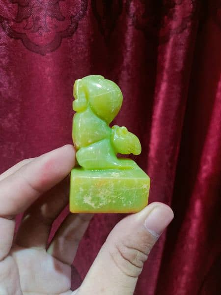 Vintage Mouse Jade Stone Stamp for sale 1