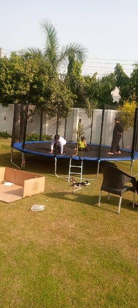 16Ft Kids Trampoline with safty Net 03074776470 3