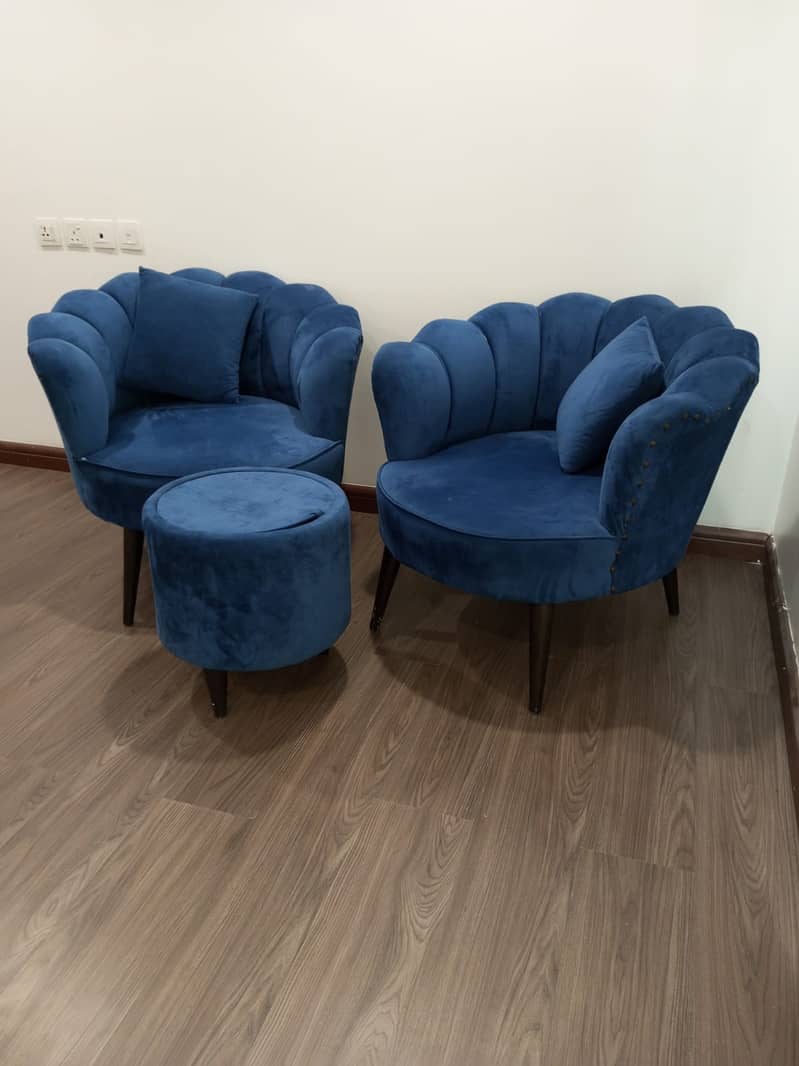 Ottoman stype sofa chair set + stool Chairs 1078995101