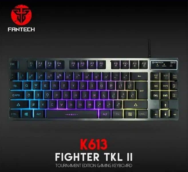 100% Original Fantech K613 Fighter 2 Full RGB Gaming Keyboard-DELIVERY 3