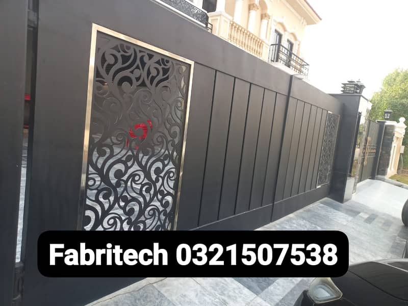 Main Gate, frame, Grills, Doors, Chogaths, Stairs, Railling, Steel, ss 7