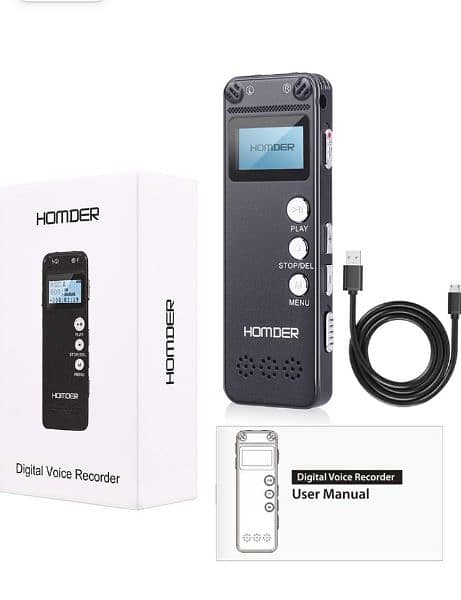Digital Voice Recorder, Homder USB Professional Dictaphone MP3 Player 0