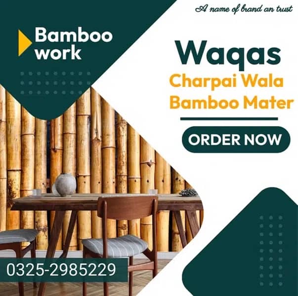 Bamboo fancy work walls shades and partitions Bamboo work & hutswalls 4