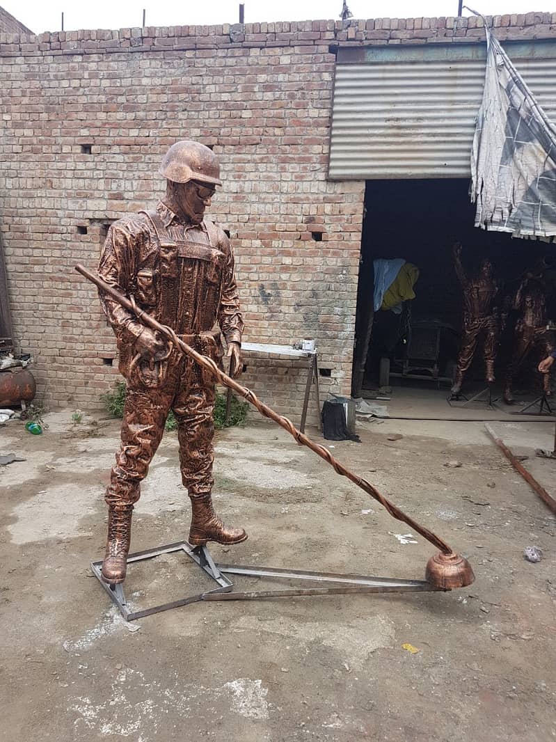 Fibreglass Soldier 3d Sculpture/Statue 8