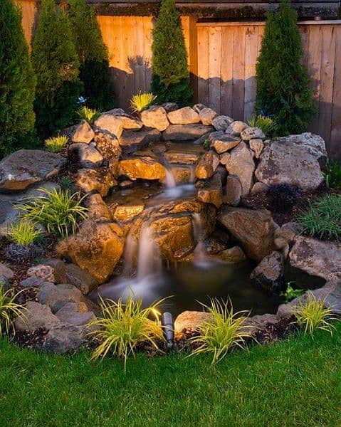 water fall garden lone 1