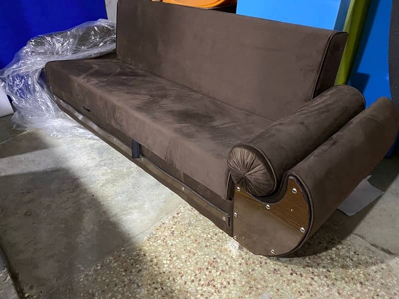 Wooden Sofa Cum Bed - Free Home Delivery 8