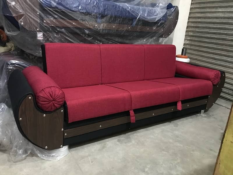 Wooden Sofa Cum Bed - Free Home Delivery 10