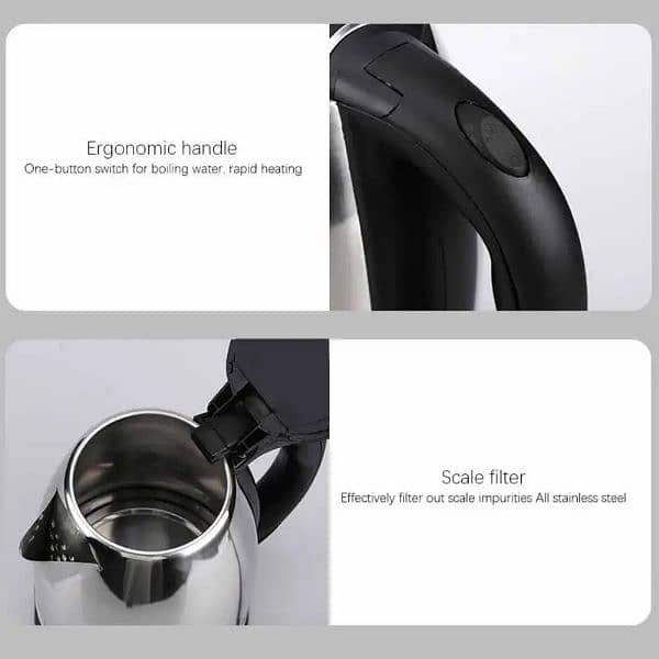 Electric Kettle - Stainless Steel 1.8 Liter (Brand New) 7