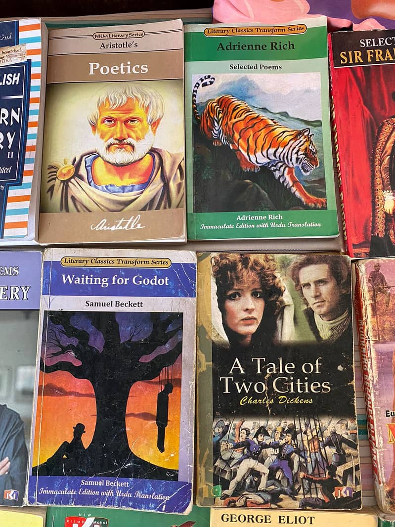 Novel Raja gid ,The alchemist ,Css books,English books,urgent sale 5