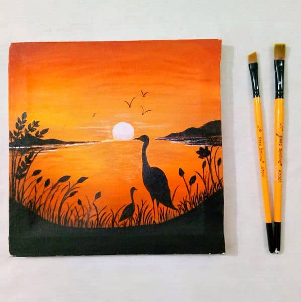 Sunset and Swan 2