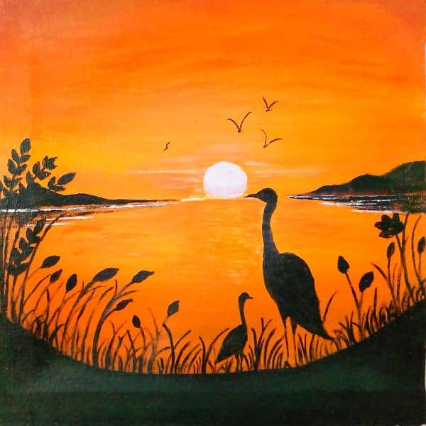 Sunset and Swan 4