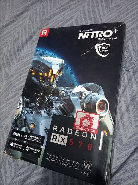 Sapphire Nitro 570 AMD RX 570, 8 GB GDDR5 with box 8