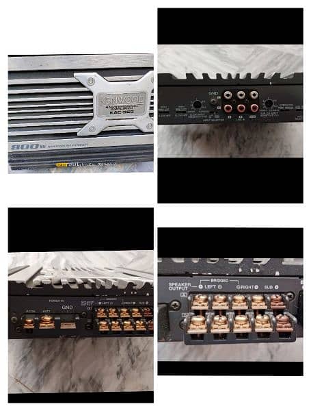 Amplifier 4 Channel, 2 Channel Original (Pioneer, Kenwood, JBL, Sony) 8