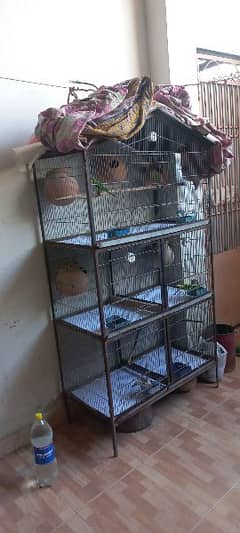 Birds Cage with Heavy Iron Frame / Pinjra