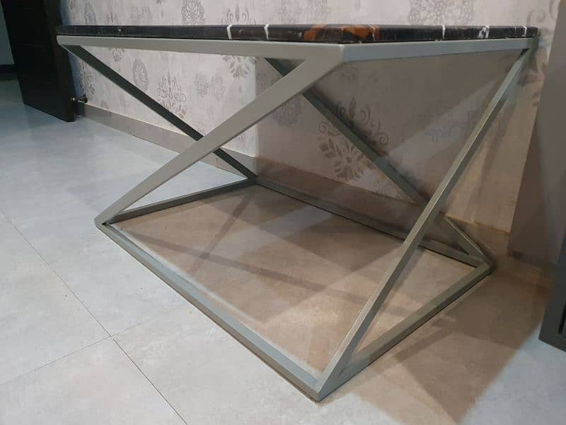 modern style black marble center table 2