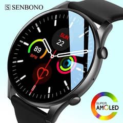 Amoled oled display smart watch. round dial