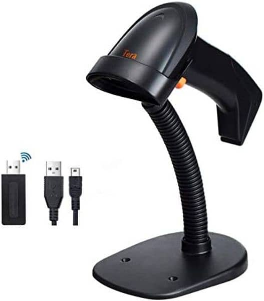 Amazon Branded Tera Laser Barcode Handheld Scanner with stand 0