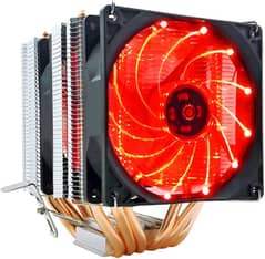 CPU Cooler 6 Heat-Pipes 3 Fans Dual-Tower Cooling 9cm RGB Fan