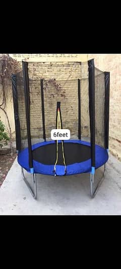 6 Feet Trampoline with safety Net.