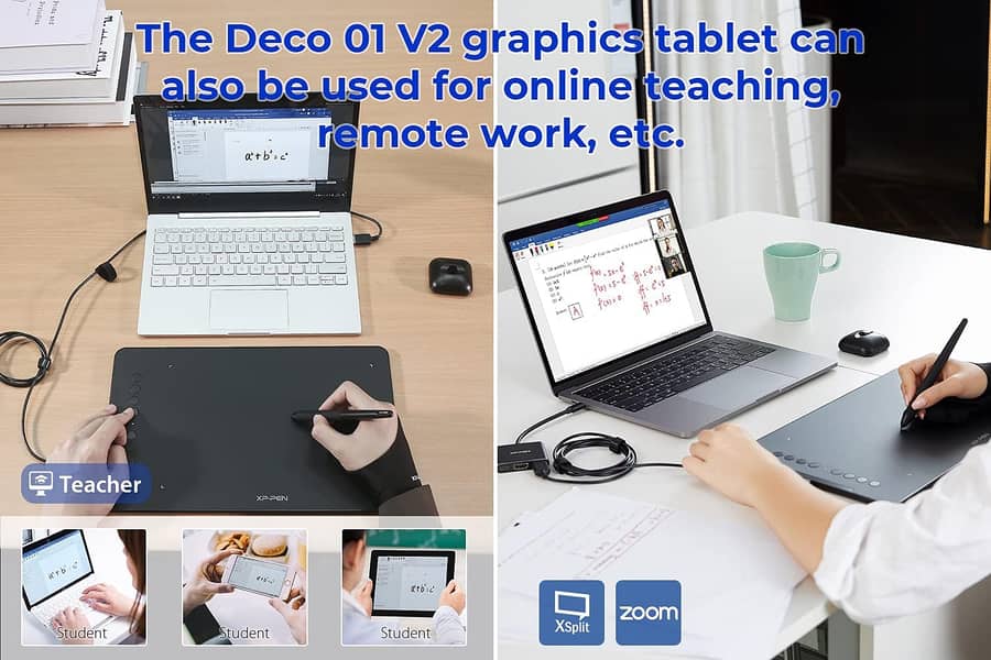 Drawing Tablet 10x6.25 Inch Graphics Tablet XPPen Deco 01 V2 Wacom 3