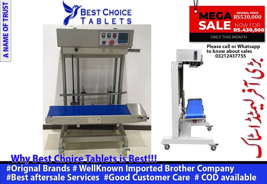 Continuous  Sealing Packing Machine|  imported BROTHER Brand Effortles 0