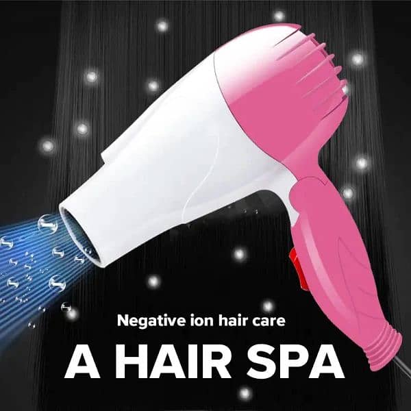 Folding Handle Hair Dryer, Mini Portable Travel Hair Dryer 3