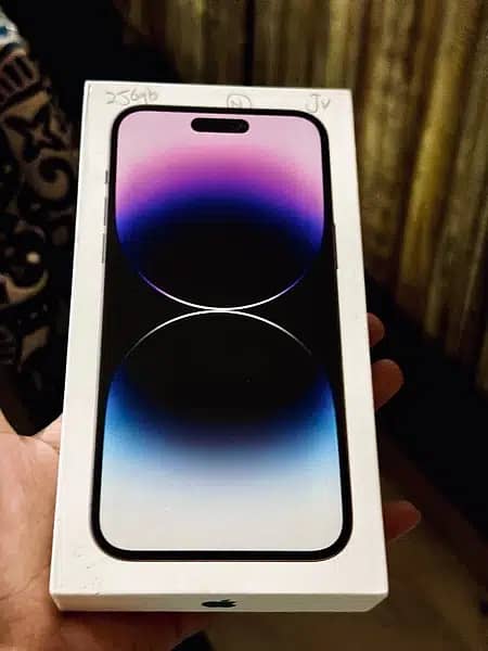 iPhone 14 pro max jv 256gb  with box 0