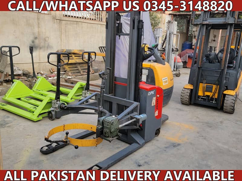 EP Full Electric Drum Stacker Lifter Drum Tilter for Sale in Karachi 9