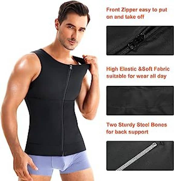 Slim n Lift Men Fit Body Shaper Slimming Vest 1