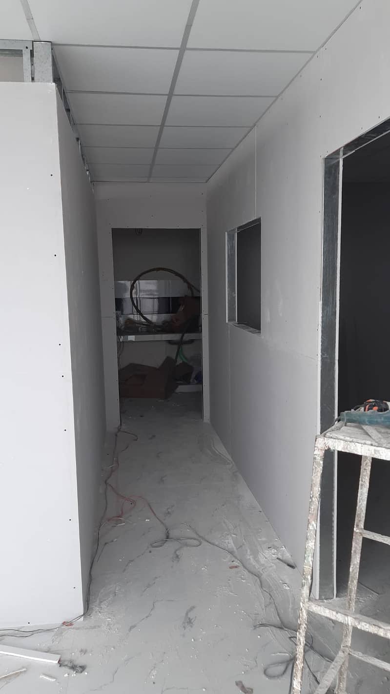 OFFICE PARTITION, DRYWALL AND GYPSUM BOARD PARTION, DAMPA CEILING 5