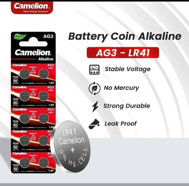 Camelion Alkaline Cell Battery Toys Batteries Button coin Batteries 10