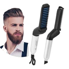 Men's Hair and Beard Straightener Modeling Comb
