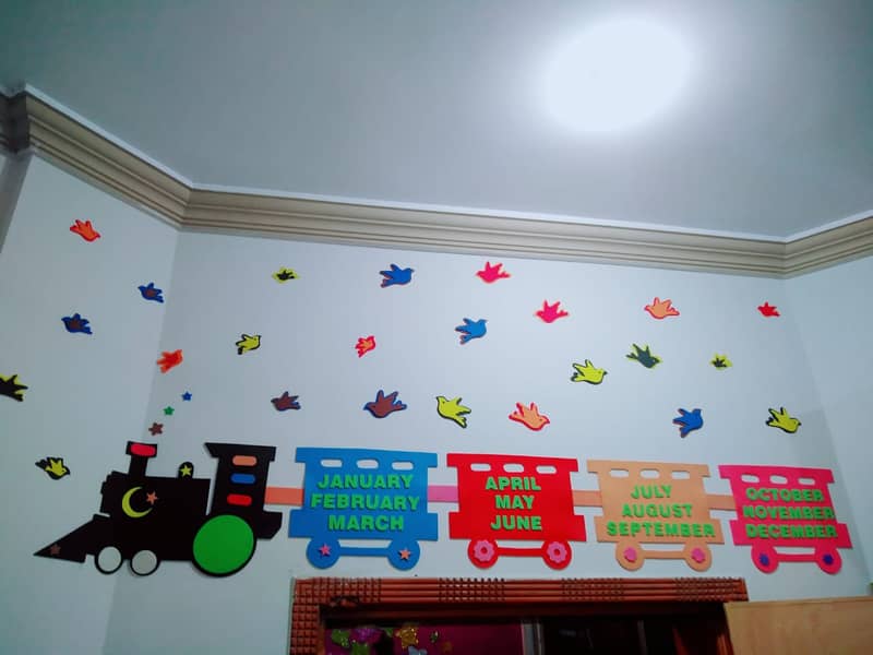 School Walls Decoration Foaming Sheets (Kids Room Decoration) Day car 10