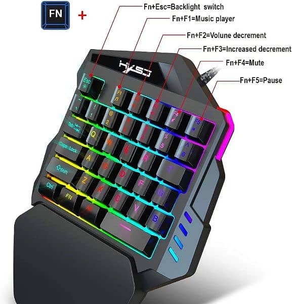 rgb gaming keyboard small short smart fantastic
for pubg user 2