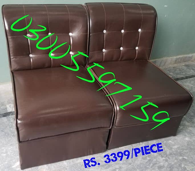 sofa set leather fabric office home furniture parlor cafe chair table 11