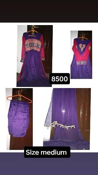 Women Embroidered Dress Girl Party Wears Maxi Barat | Mehendi | Bridal 16