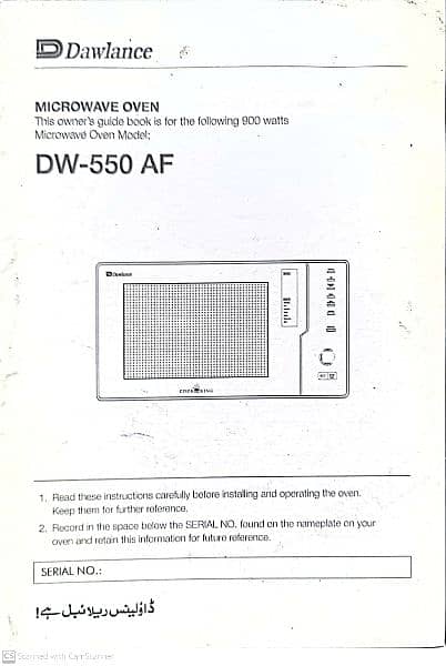 Dawlance Microwave Oven 550 AF 4