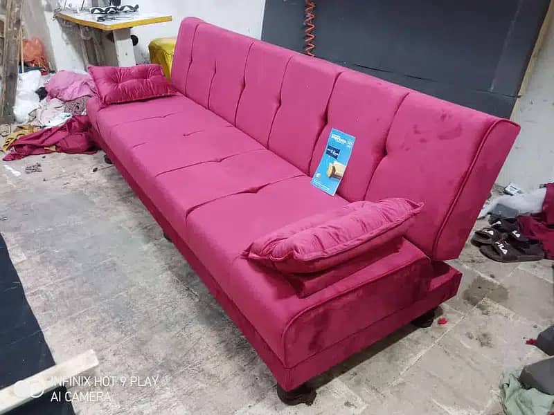 sofa cum bed | sofa set | sofa 4 seater | sofa cumbed | puffy set sofa 0