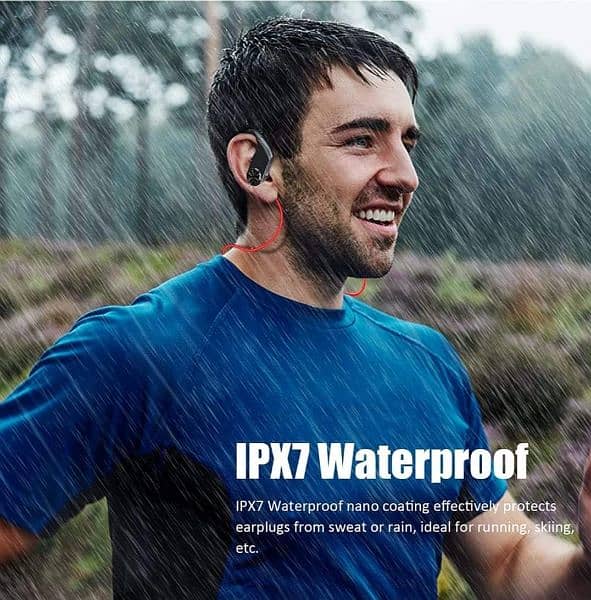 waterproof Bluetooth wireless sports headphones 4