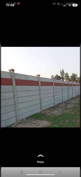 HAJI’s precast boundary walls & roof all kinds of civil work also avl 13