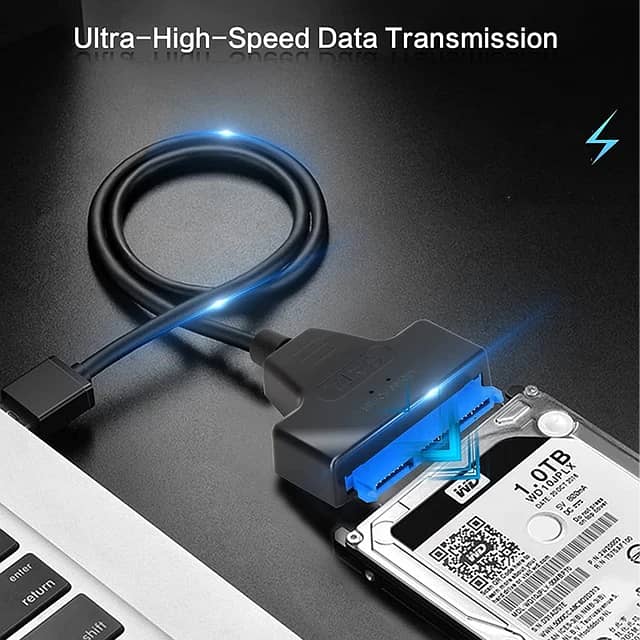SATA to USB 3.0 / 2.0 Type C Adapter Cable Up to 6 Gbps for 2.5 Inch E 6