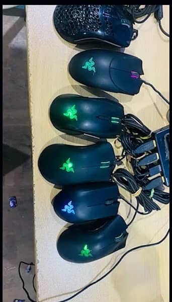 Gaming mouse branded razer, steel series, logitech 1