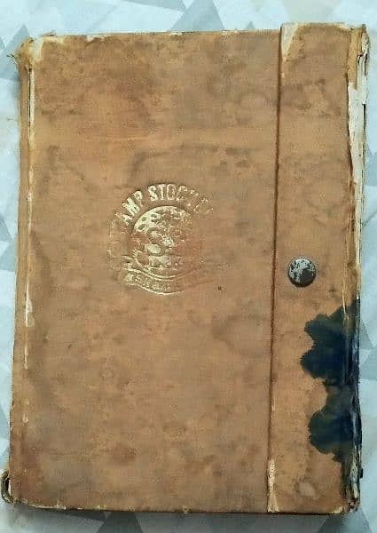 vintage post stamp collection book with various Pakistani stamps 13