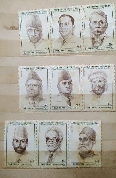 vintage post stamp collection book with various Pakistani stamps 3