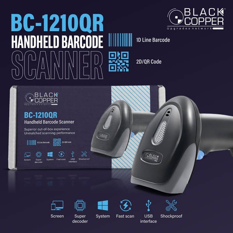 Brand New Barcode Scanner 1D ~ 2D ~ QR (Cash On Delivery) 2